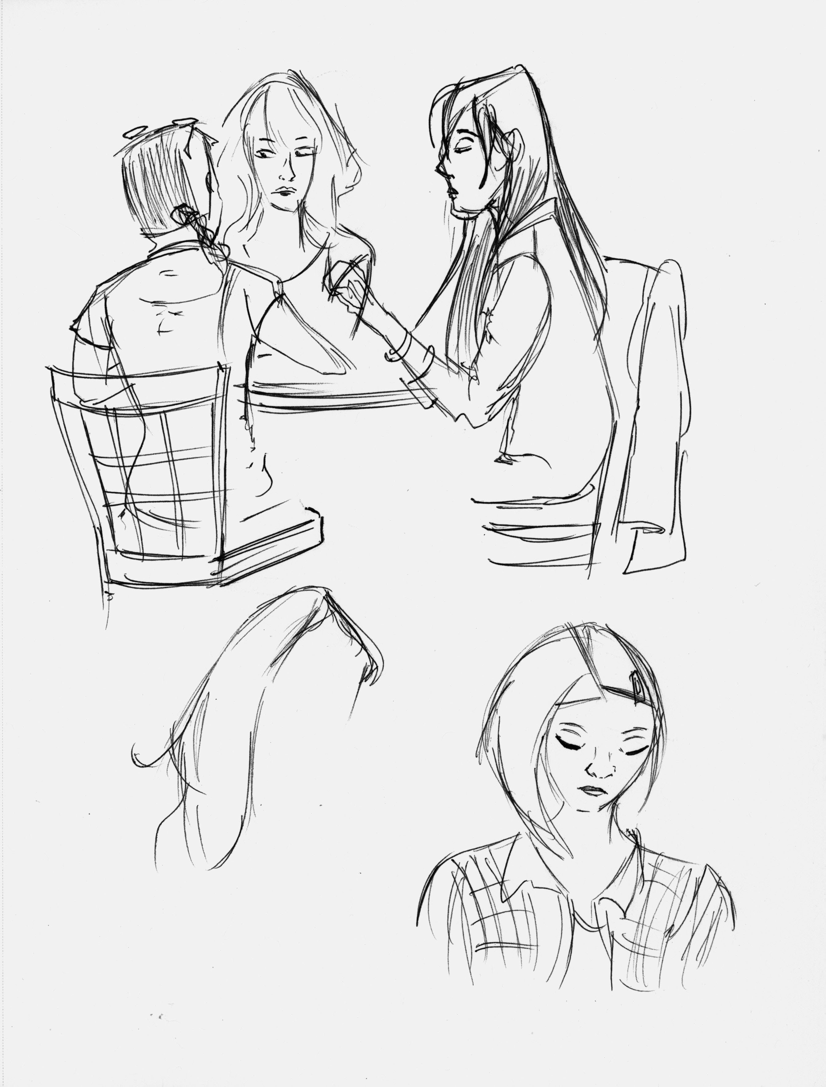 2687x3535 Ye Ole Cafe Sketches (And Bart) Angela Entzminger