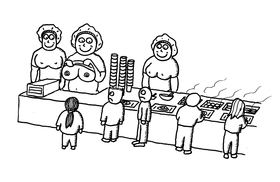 971x632 Tree Of Knowledge In The School Cafeteria