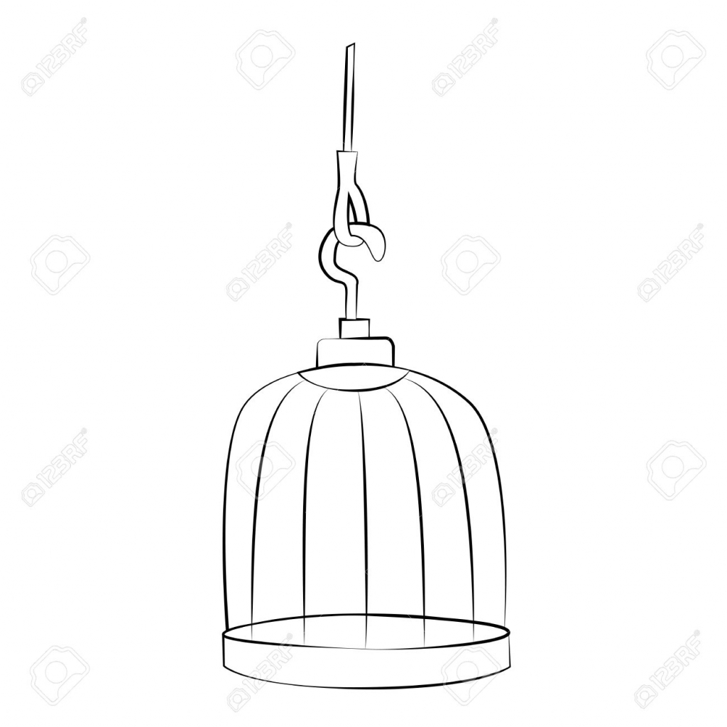 1024x1024 Bird Cages Drawings How To Draw A Bird Cage