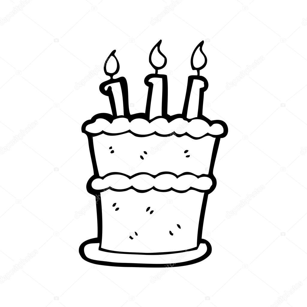1024x1024 Birthday Cake Cartoon Stock Vector Lineartestpilot