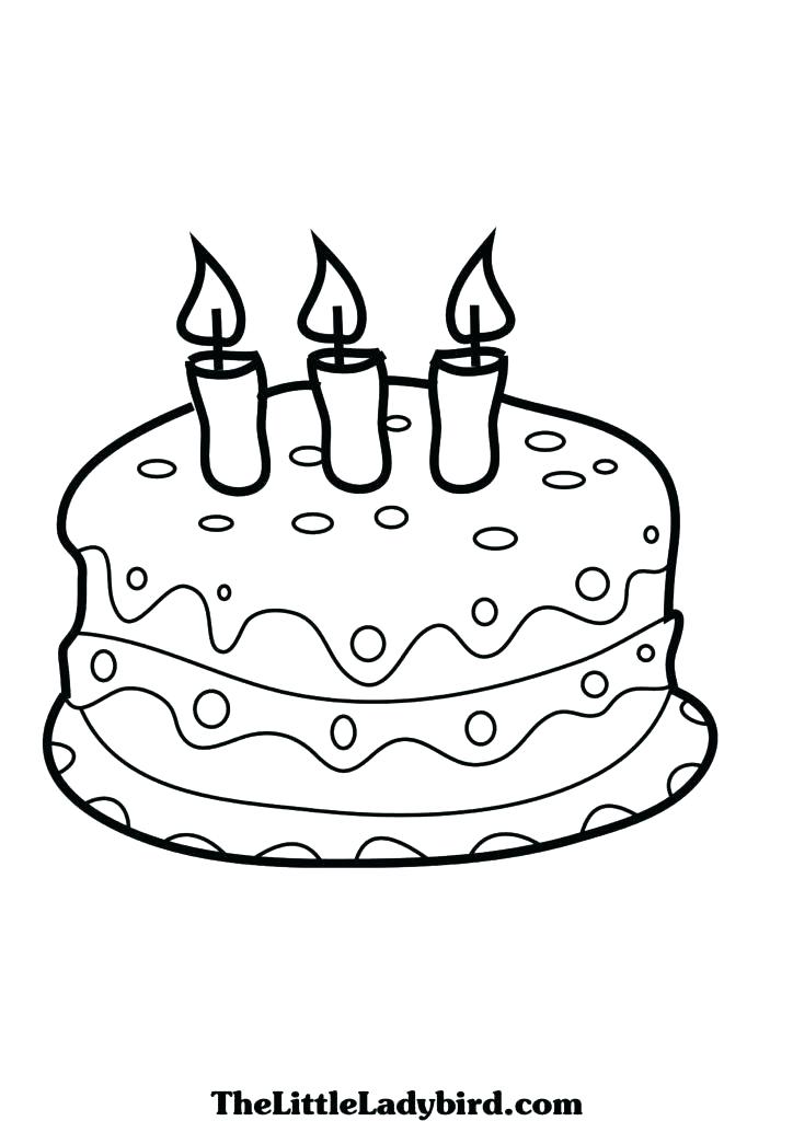 724x1024 Delightful Coloring Pages Of Cakes Best First Birthday Cake