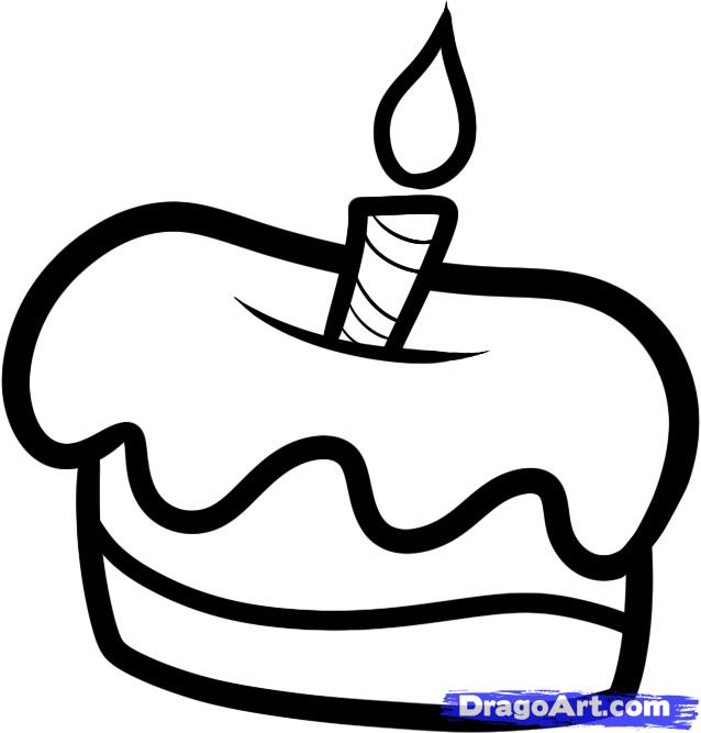 638x667 Draw A Cake For Kids, Step By Step, Drawing Sheets, Added By Dawn
