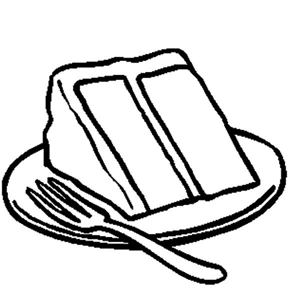 600x584 Drawing Cake Slice Coloring Pages Best Place To Color