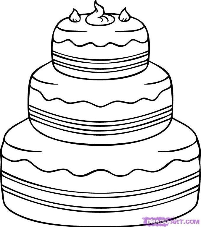 Cake Drawing at GetDrawings | Free download