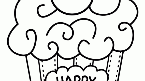 570x320 Birthday Drawing For Kids How To Draw A Birthday Cake