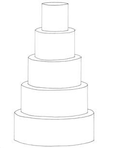 236x305 Free Blank Cake Template