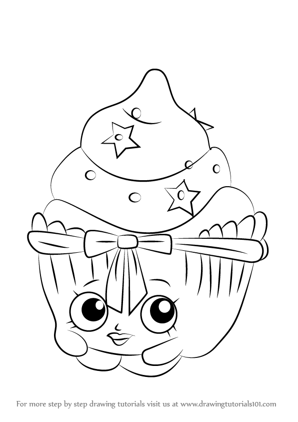 596x843 Learn How To Draw Patty Cake From Shopkins (Shopkins) Step By Step