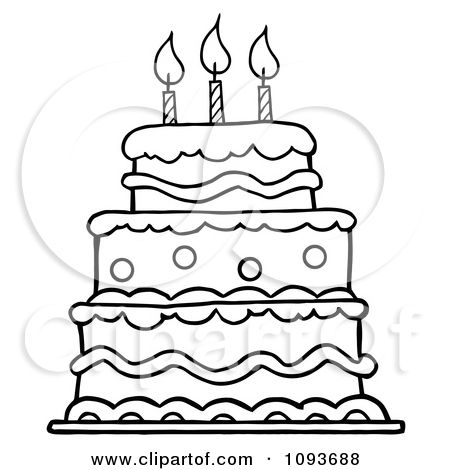 450x470 Photos Drawing Of A Birthday Cake,