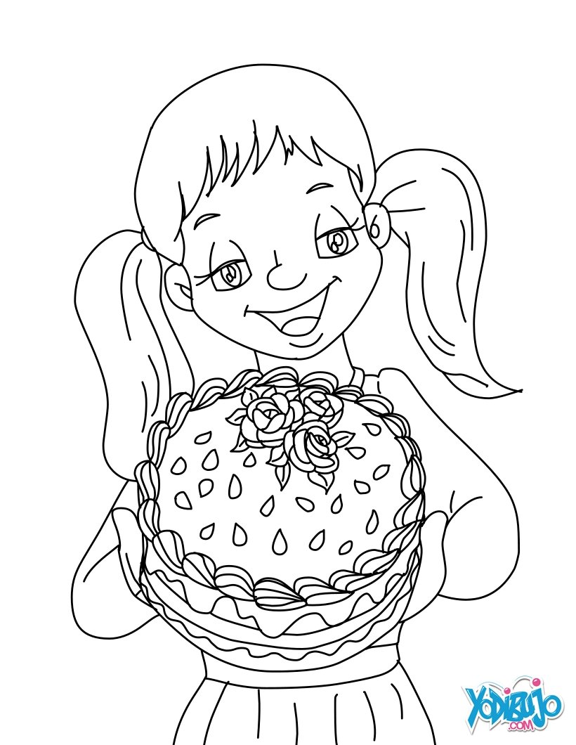 820x1060 Mother's Day Cake Coloring Pages