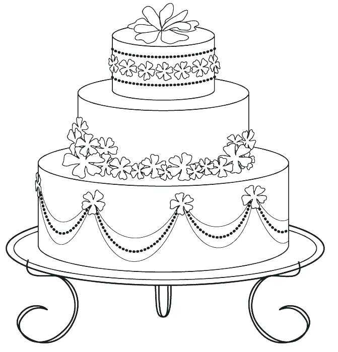 671x699 New Birthday Cake Coloring Page Printable Image Best Colouring
