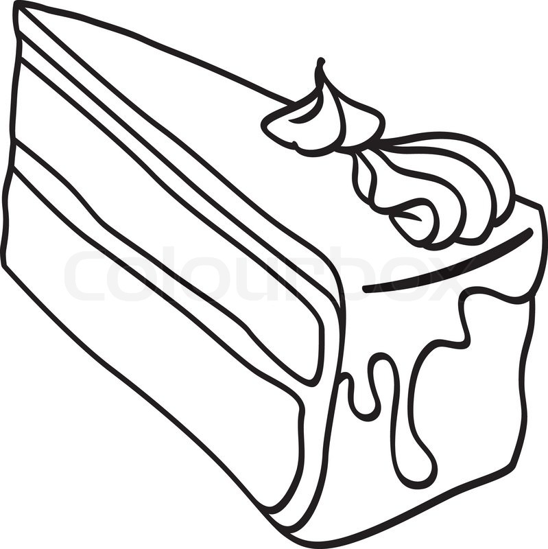 Cake Slice Drawing at GetDrawings | Free download