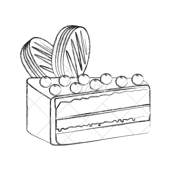 550x550 Yummy Sweet Cake Slice