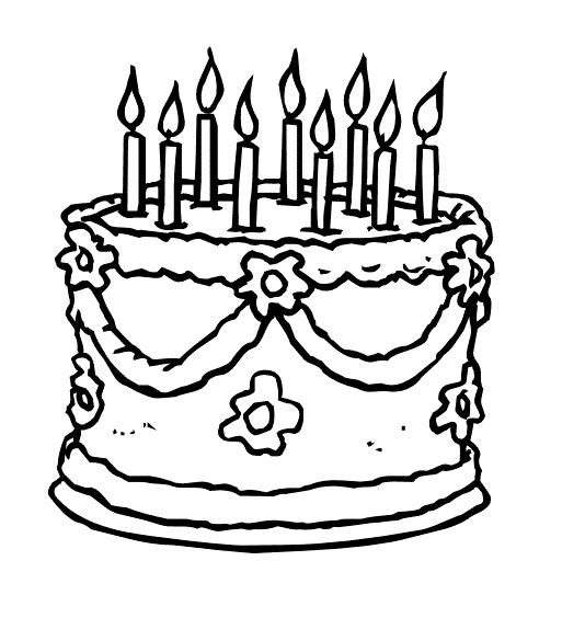 534x564 Birthday Cake Slice Drawing Images And Clip Art Birthday Cakes