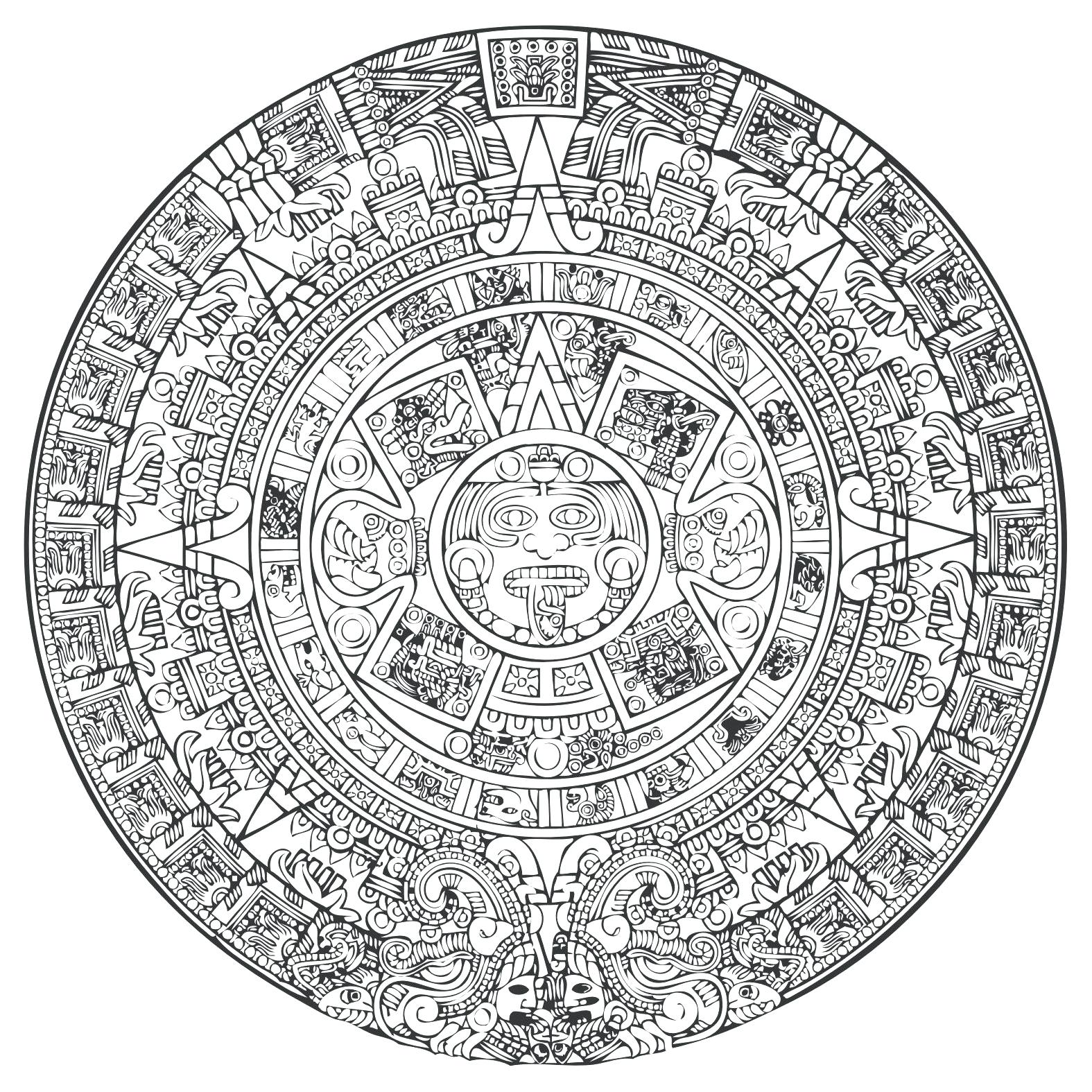 1575x1575 Coloring Mayan Coloring Pages