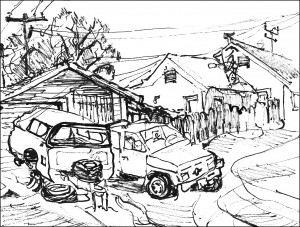 300x227 Drawing From Trona California Kerry Niemann Painting And Drawing