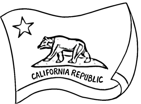 480x353 California Flag Coloring Page Free Printable Coloring Pages