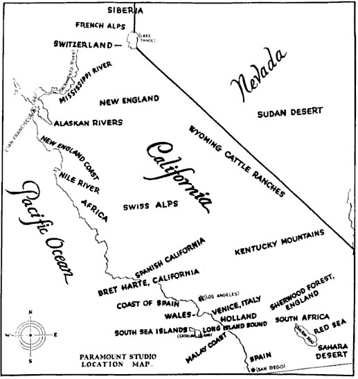 517x547 Paramount Studio Location Map Of California