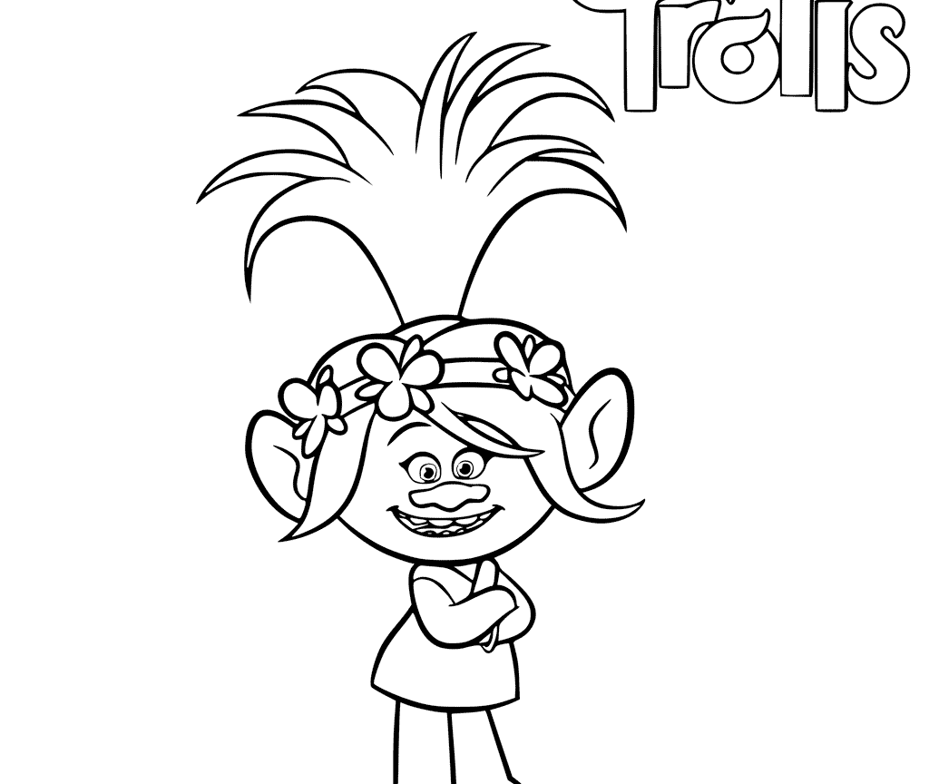 1024x864 Trolls Coloring Pages Poppy Free Printable From Page
