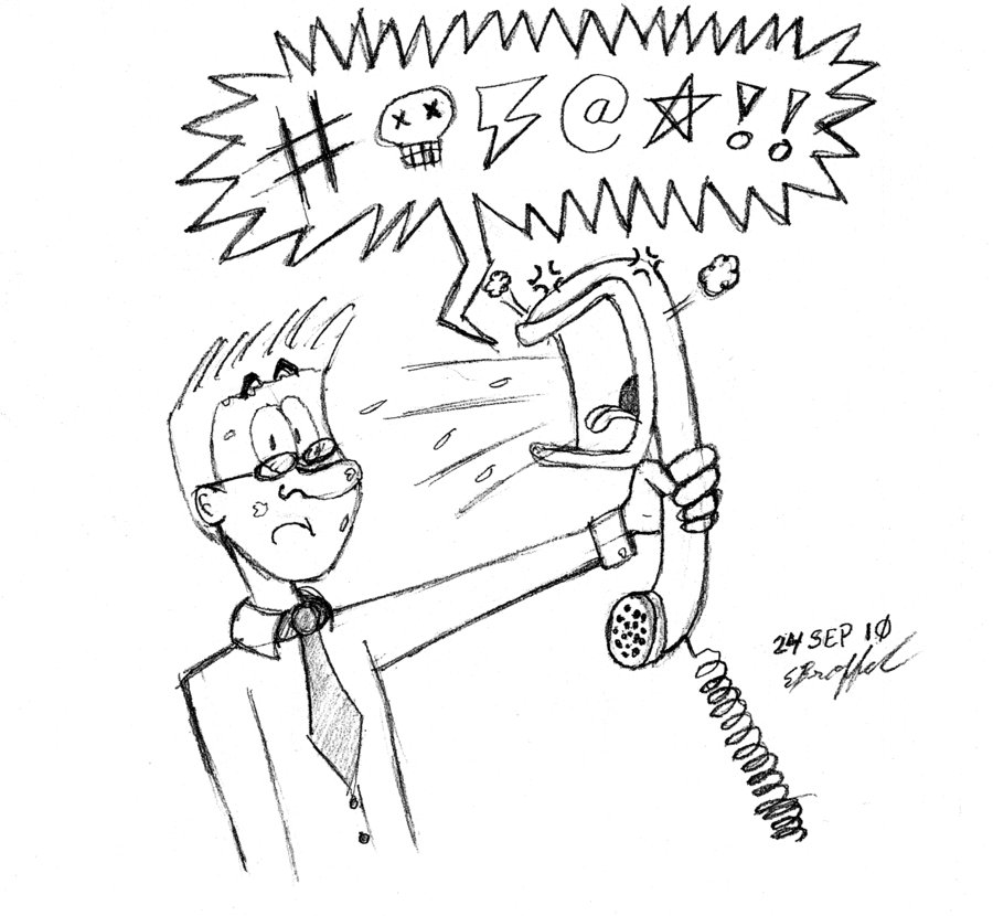 900x830 Bank Call Center Doodle By Cartoon Eric