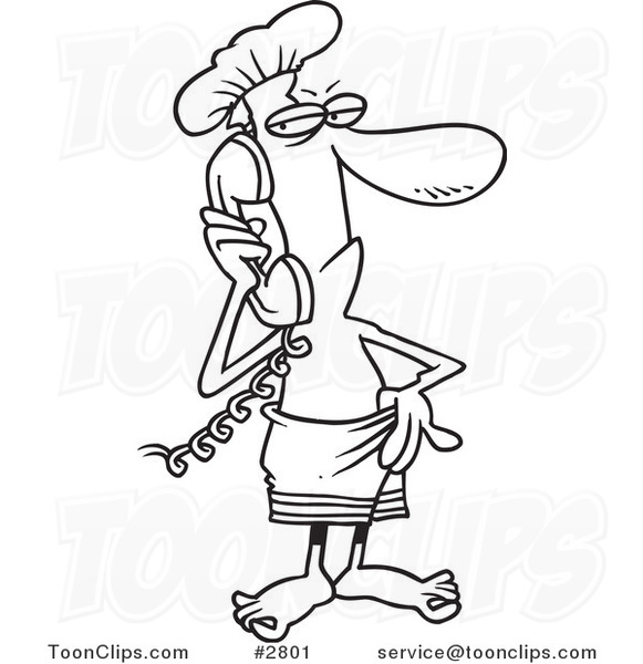 581x600 Cartoon Black And White Line Drawing Of A Guy In A Towel