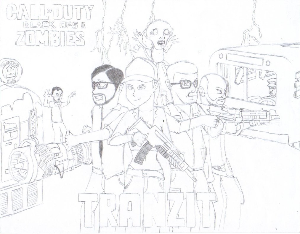 1013x788 Black Ops 2 Tranzit By Megaartist923