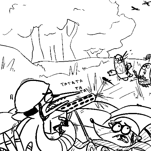 500x500 Call Of Duty Regular Show By Epic Chase