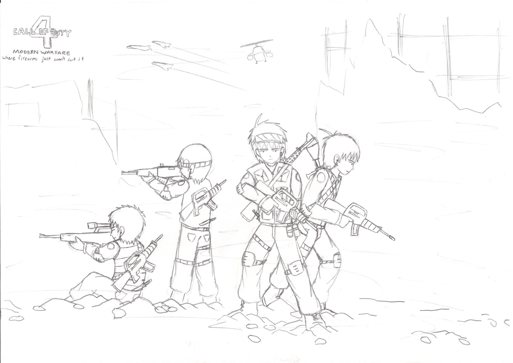 1754x1241 Call Of Duty 4 Doodle 1 By Gdouglas56