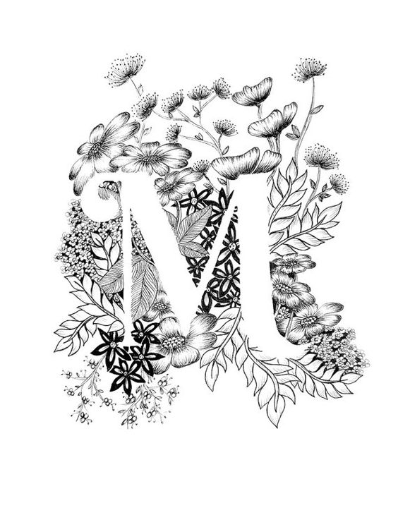 564x730 Letter A Print