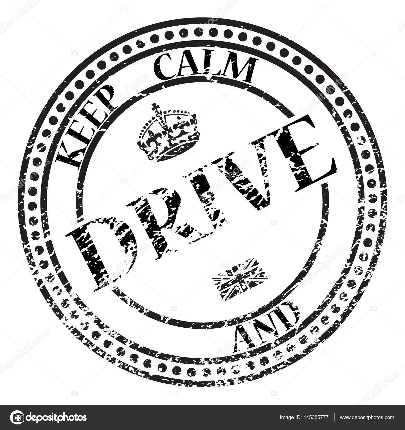 1600x1697 Keep Calm And Drive Stamp Stock Vector Davidscar