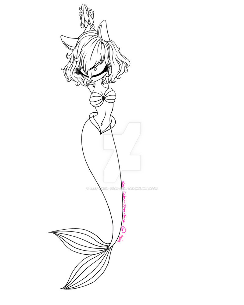 800x999 Mermaid Amy Rose Outline By Keep Calm High Jump