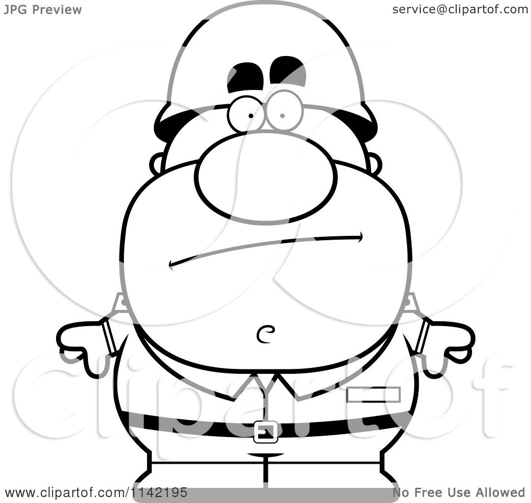 1080x1024 Cartoon Clipart Of A Black And White Calm Male Army Soldier