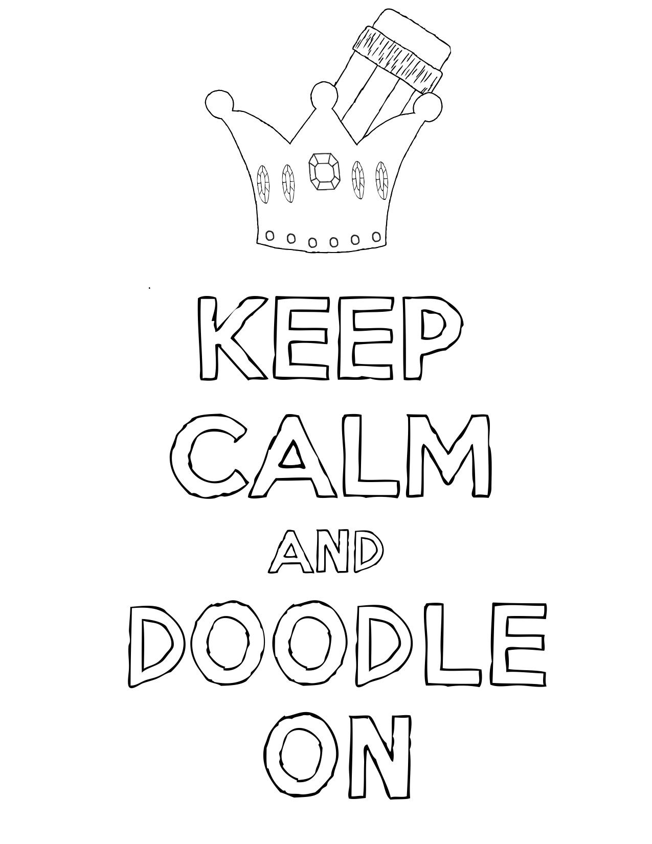 1275x1651 Coloring Pages Keep Calm And Carry