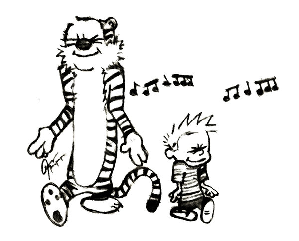 600x484 Calvin And Hobbes Dancing By Abillfish