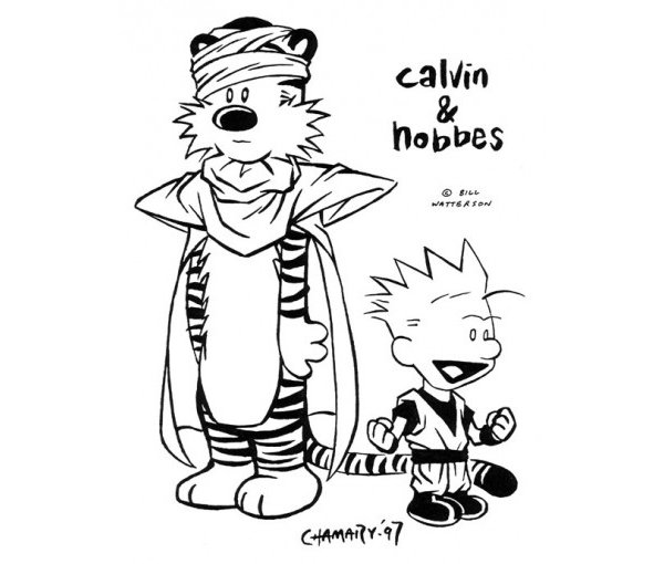 600x510 Calvin And Hobbes Mashups (2013)