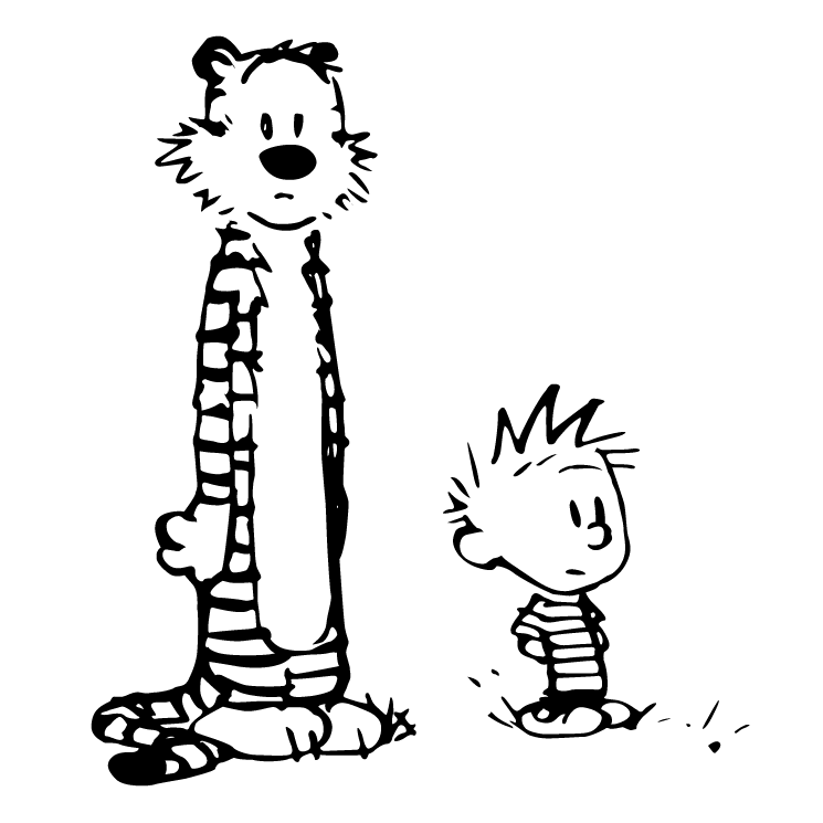 745x745 Calvin And Hobbes Free Vector 4vector