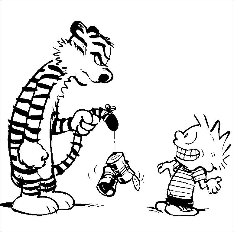 774x768 Coloring Pages Calvin And Hobbes