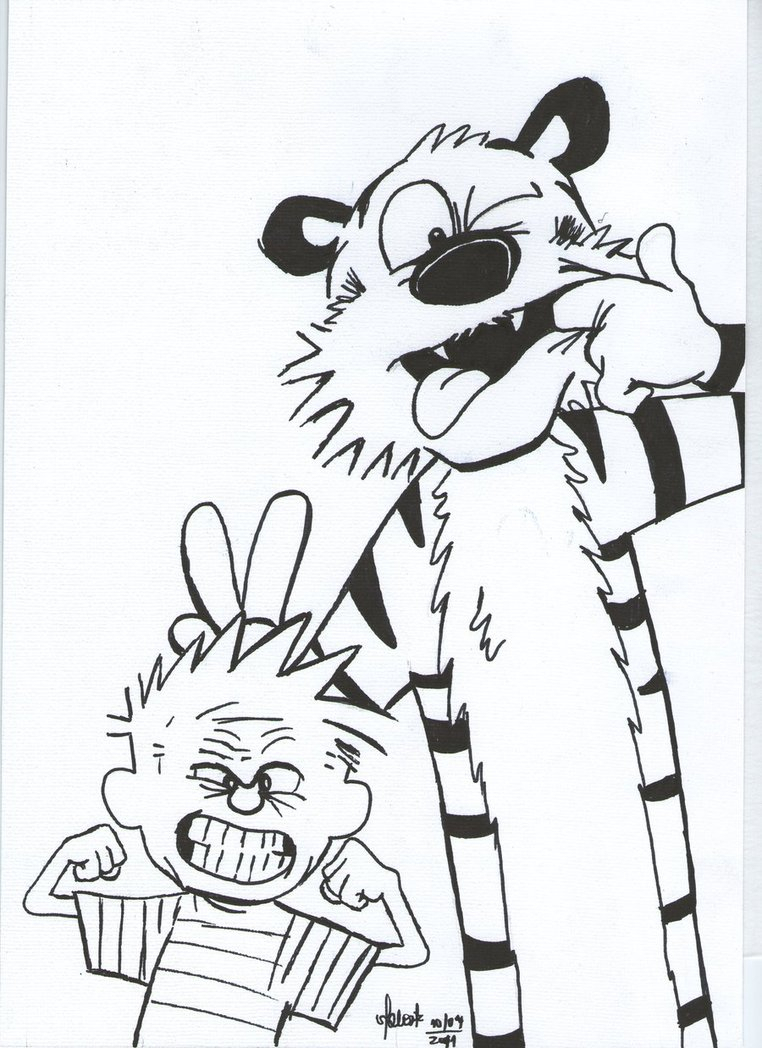 762x1048 Drawing Calvin And Hobbes