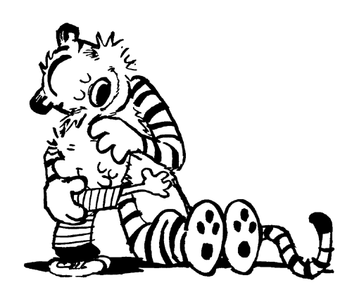 500x432 Calvin Amp Hobbes Hugging. Clipart Panda