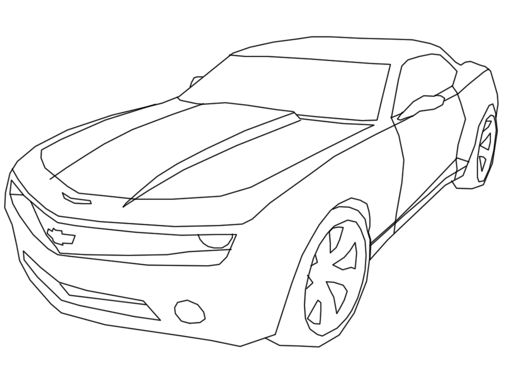 1024x768 Great Camaro Coloring Pages Ideas