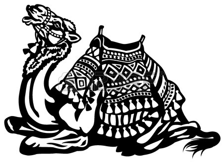450x330 Vector Line Sketch A Camel Royalty Free Cliparts, Vectors,
