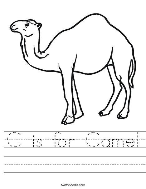 468x605 C Is For Camel Worksheet