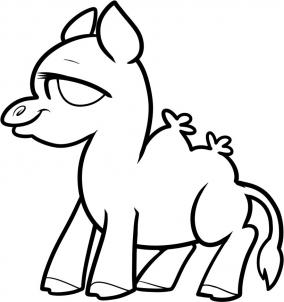 284x302 Drawn Camel For Kid Step By Step Animal