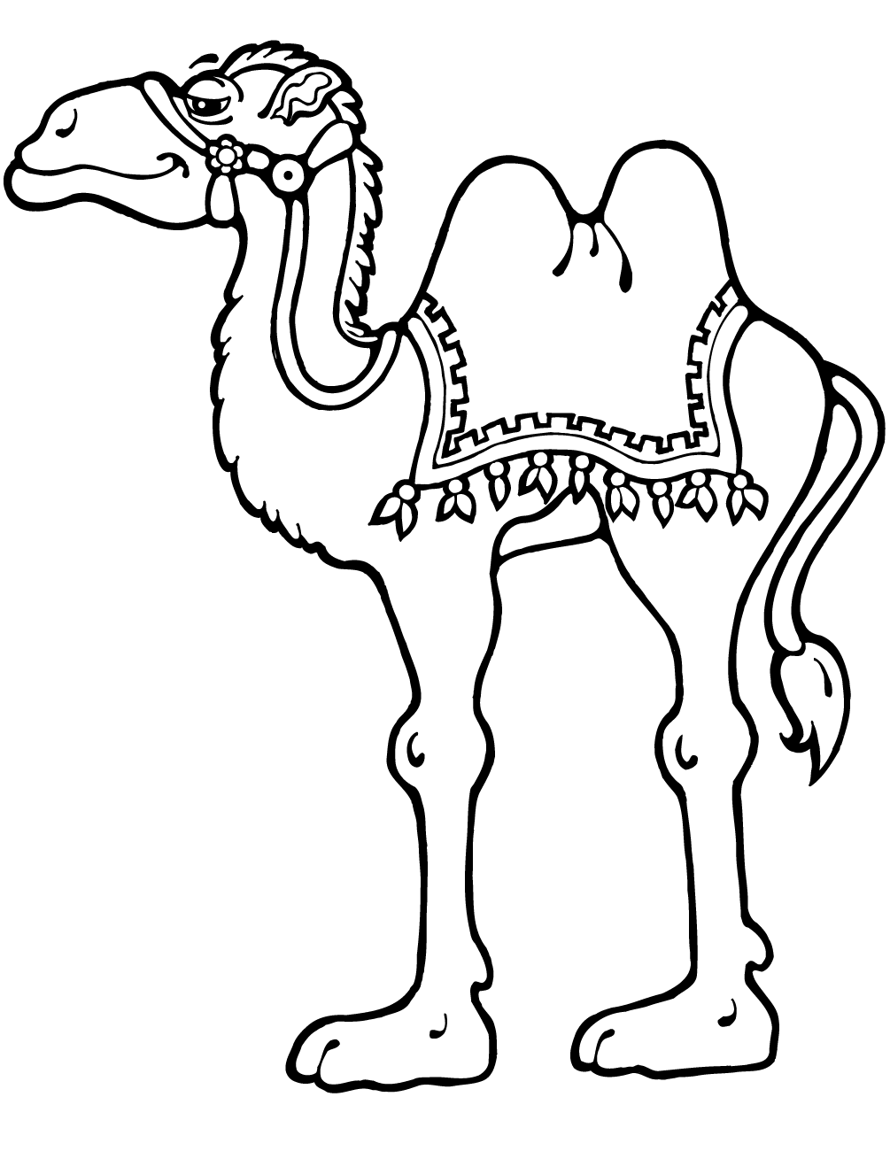 1005x1300 The Desert Ship 12 Easy Camel Coloring Pages For Kids { Colored
