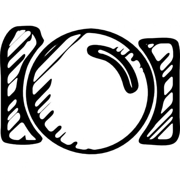 626x626 Photo Camera Sketch Icons Free Download