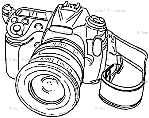 486x387 Camera Sketch Wallpaper