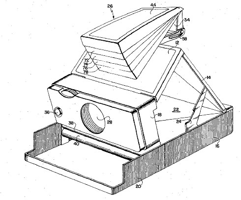 490x408 Polaroid Sx 70 Patent Drawing Sketch Journal Polaroid