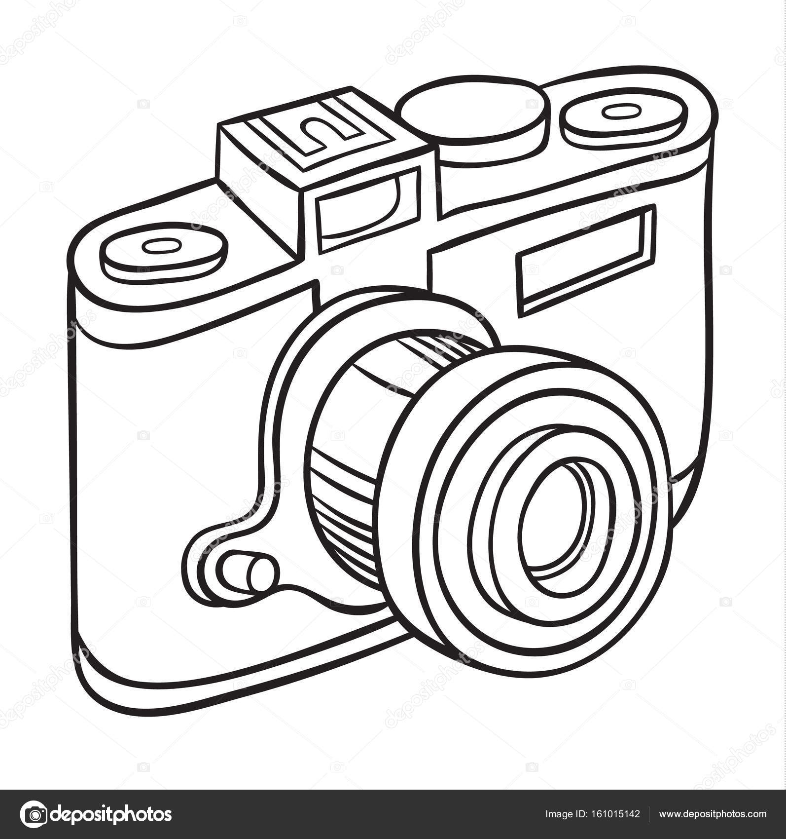 1594x1700 Hand Drawn Camera Stock Vector Annasuchkova