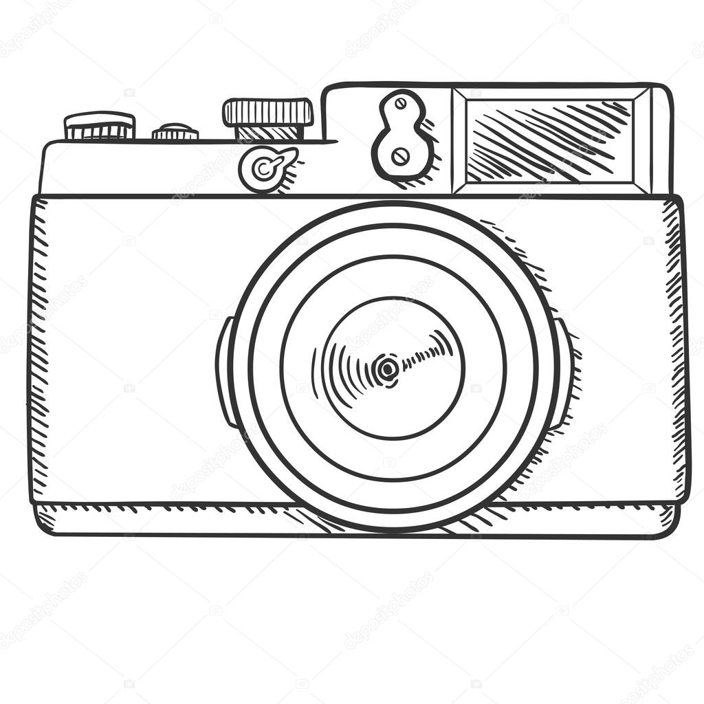 Camera Line Drawing at GetDrawings | Free download