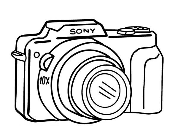 600x448 Camera Coloring Pages Colouring In Fancy Draw Print Printable