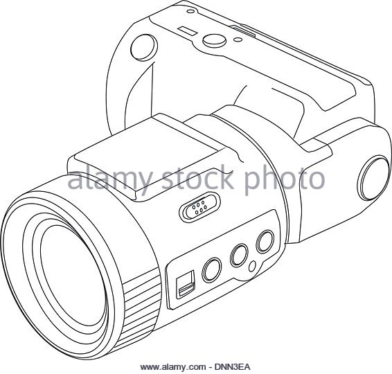 566x540 Camera Line Drawing Black And White Stock Photos Amp Images